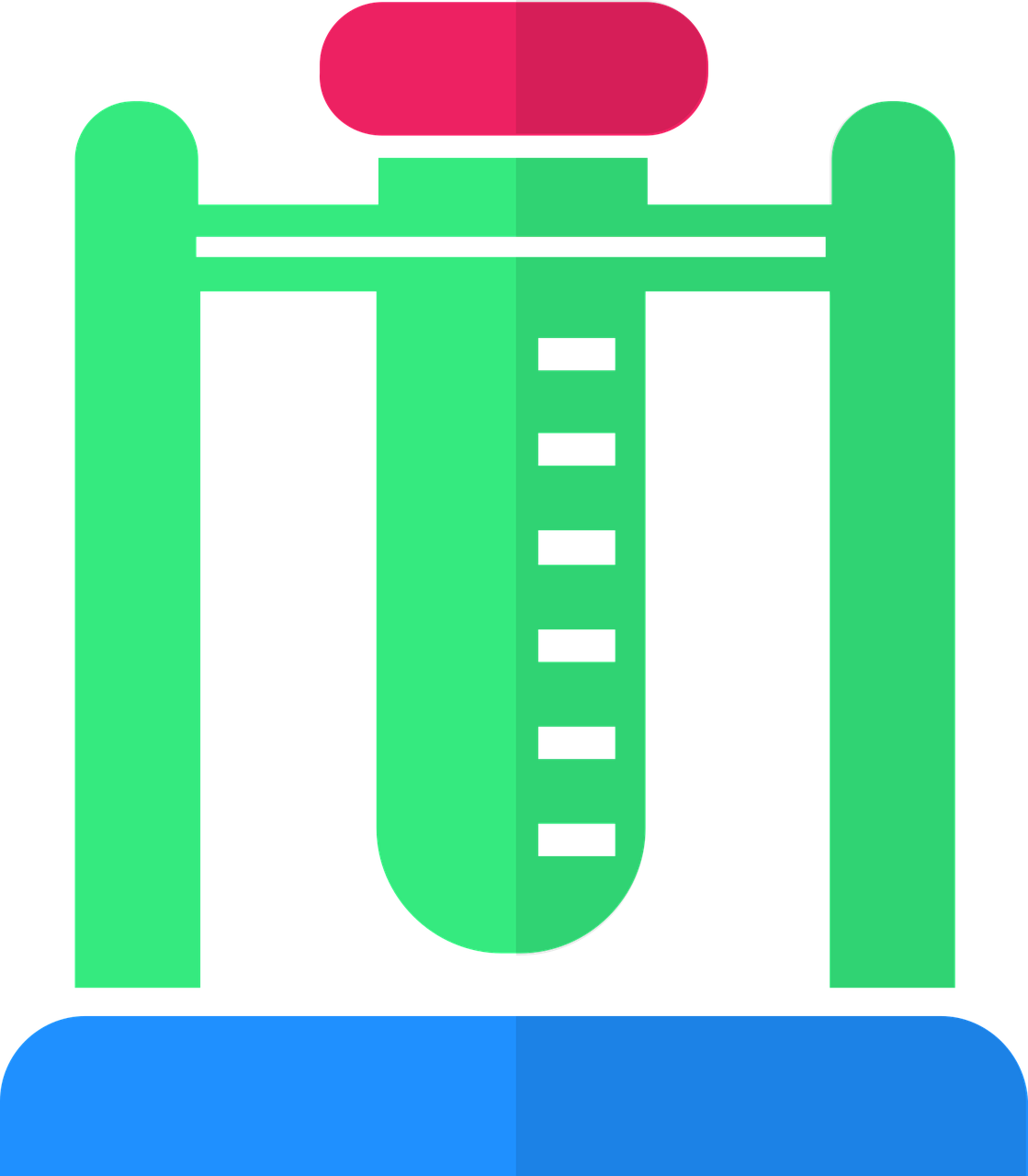 test tube, icon, blood